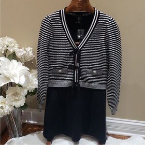 Nicole Miller 2 piece dress. Dress is small and cardigan is medium-with tags